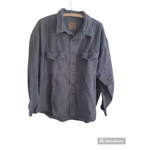 St. John's Bay Outdoors Woven Polyester Casual Shirt Mens XXLarge grey Shacket